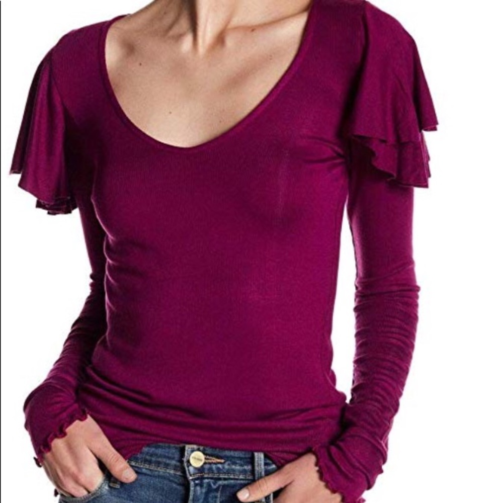 Free people long sleeved shirt new medium boho